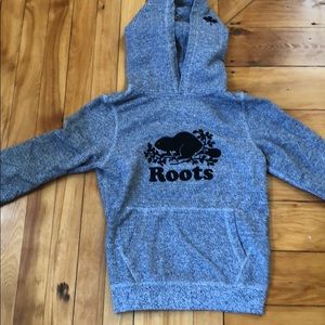 roots blue hoodie